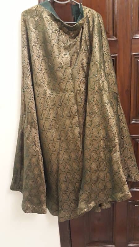 Bottle Green Angrakha dress suitable for Mehndi/Mayun 5