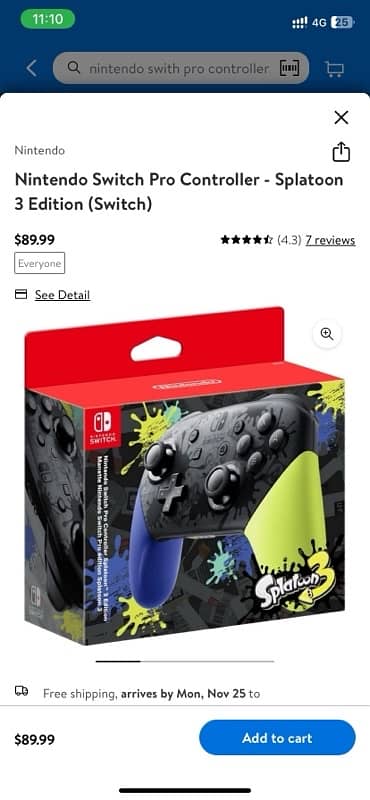 Nintento Switch Pro Controller Original Brand new 3