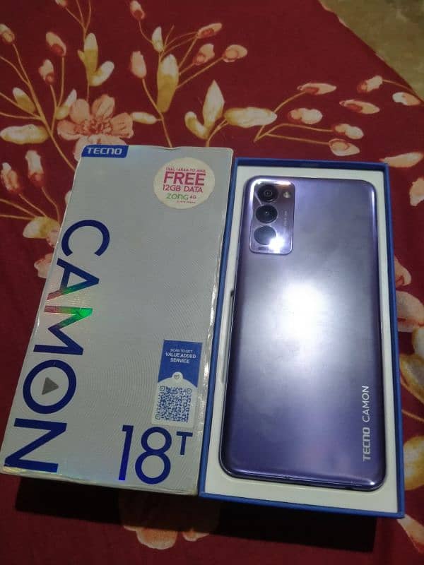 Tecno camon 18t only box 4+2 128 0