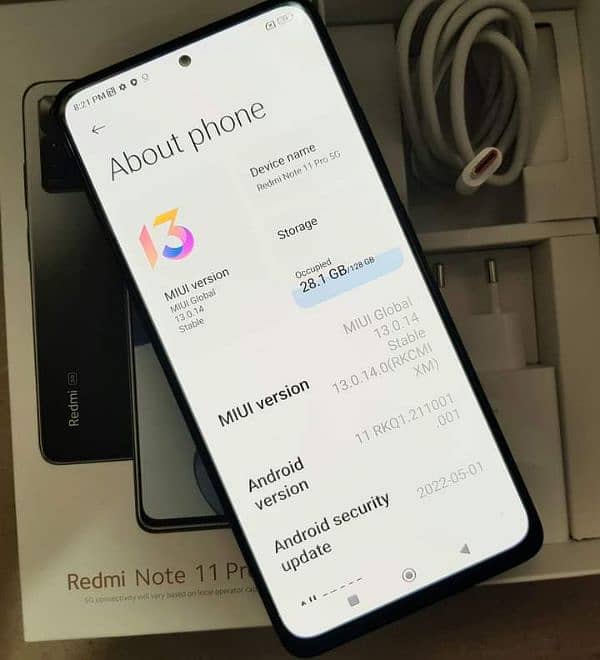 Redmi note 11 pro 8gb ram 128gb memory full box 0325/1895/466/ 1