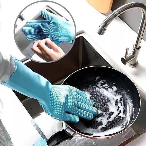 silicon washing gloves 4