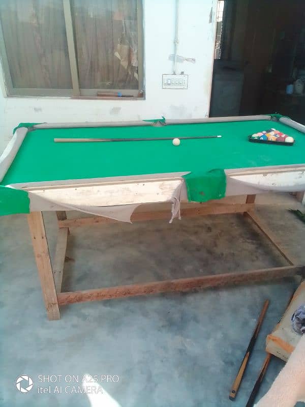 ply wood snooker with complete equipment 4*8 size 1