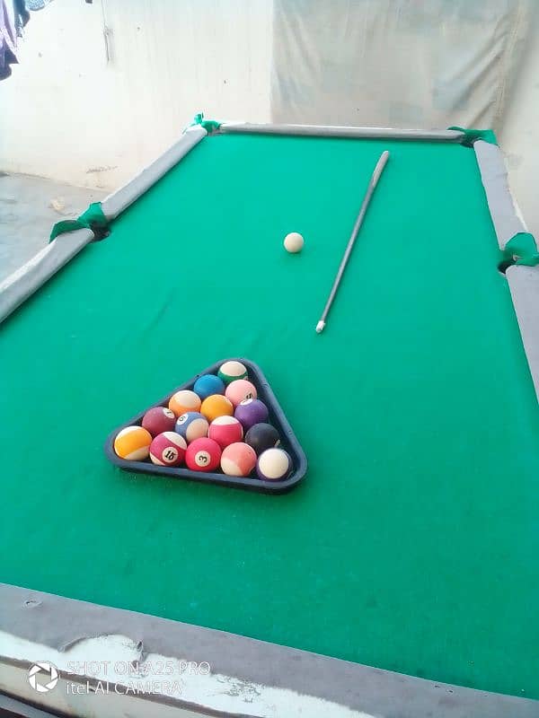 ply wood snooker with complete equipment 4*8 size 3