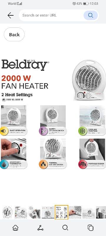 Beldray(United Kindom) Fan Heater 10