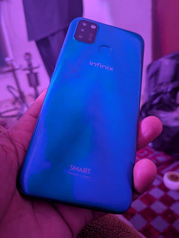 Infinix smart 6 3/64 for sale with box charger 0