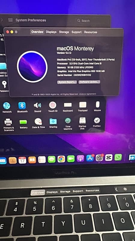 MACBOOK PRO i5 2017 3