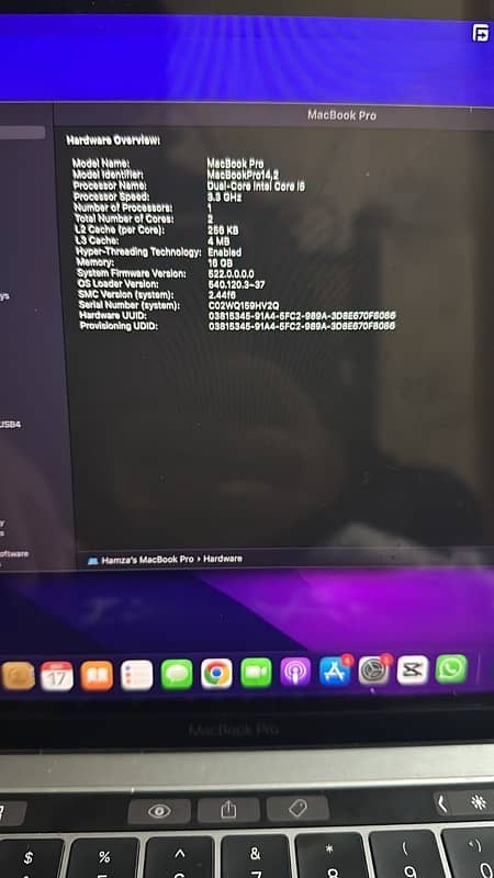 MACBOOK PRO i5 2017 4