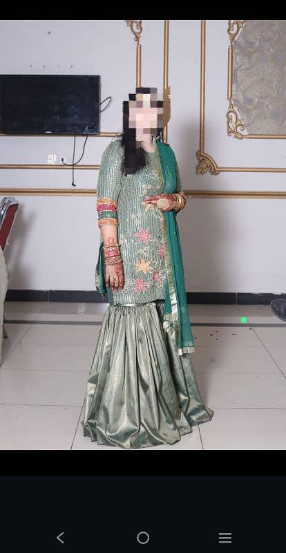 new green color gharara 0