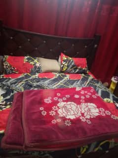 bed with mattress and dressing for sale