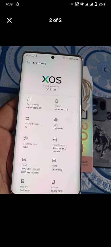 infinix zero 30 16 GB RAM 256 GB memory 03370691249 1