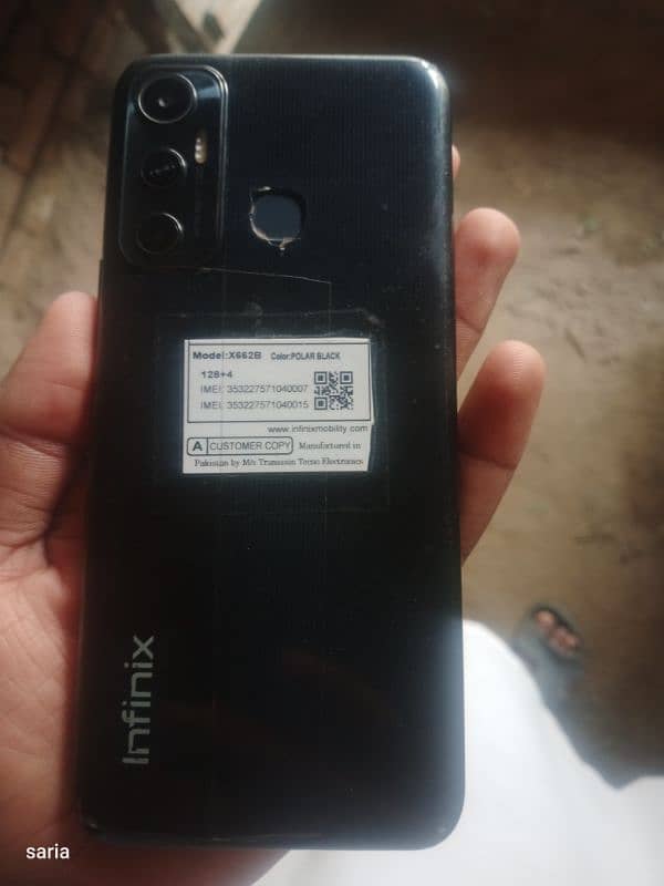 Infinix hot 11(4/128) box+charger 4