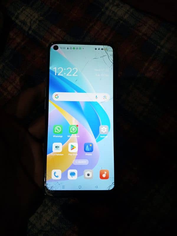 oppo A76 6+6/128 full box only touch break pics ma dekh ly 1