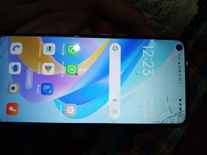 oppo A76 6+6/128 full box only touch break pics ma dekh ly 2