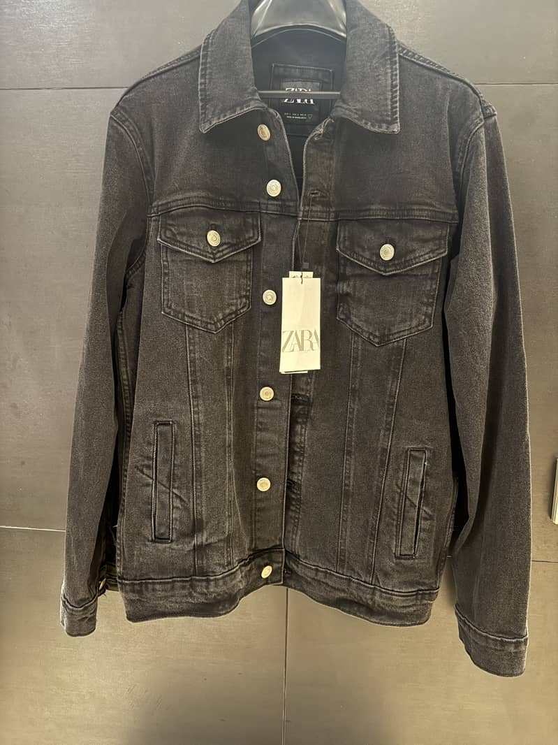 Zara Original Denim Jacket Black 0