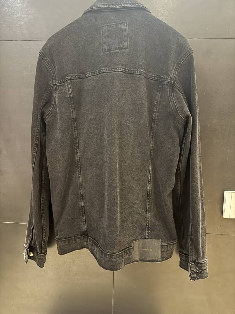 Zara Original Denim Jacket Black 1