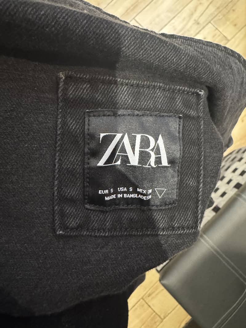 Zara Original Denim Jacket Black 3