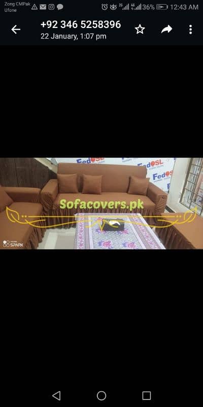 Sofa covers. pk 5