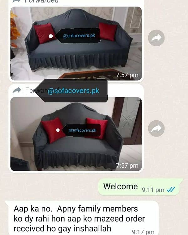 Sofa covers. pk 7