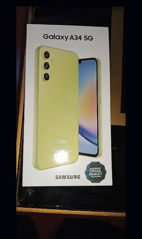 Samsung A34 5G 8GB/256 GB Box pack officially sealed 0