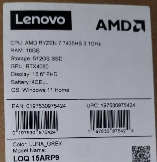 Lenovo LOQ 15.6" Gaming Laptop Brand New 2