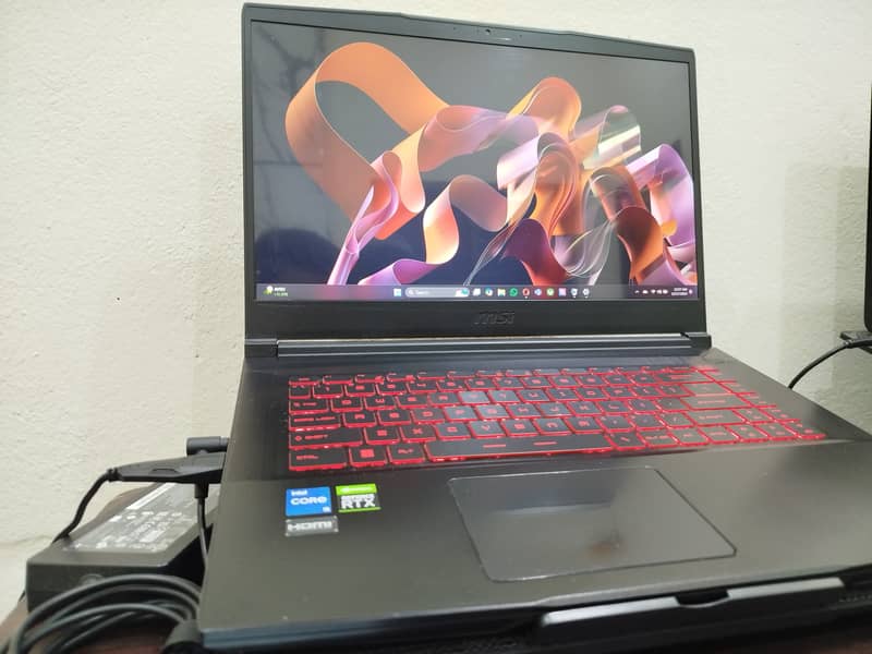 MSI Gaming laptop i5,11 generation, 4 GB Nvidia RTX 3