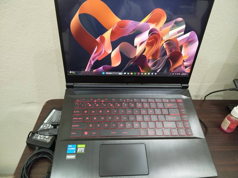 MSI Gaming laptop i5,11 generation, 4 GB Nvidia RTX 4