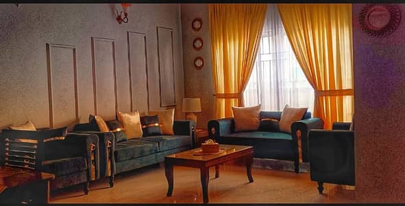 7 Seater Sofa Set+ Tables and Lamps for Sale