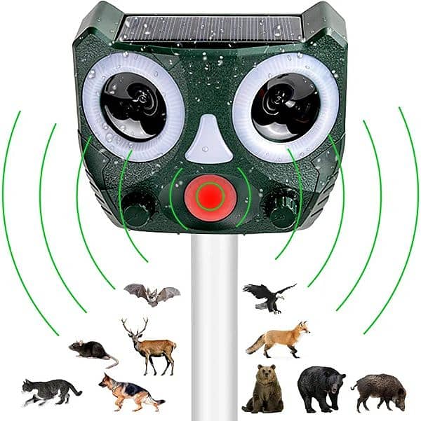 outdoor Solar birds Ultrasonic Animal Repeller Pest control waterproof 0