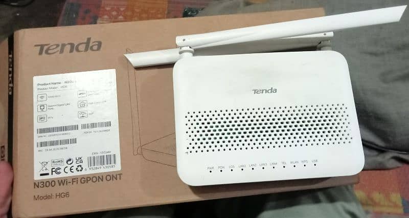 Tenda N300 Model HG6 Fiber router Gpon Xpon support 5