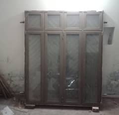 iron window with heavy safty grill