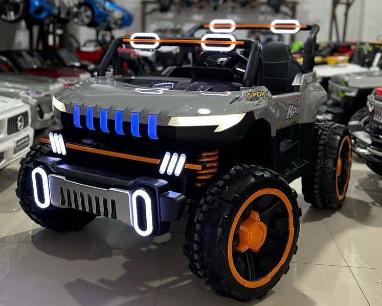 Big Size 2 Seater Jeep Rechargeable Off-road Remote Controlled & Self 1