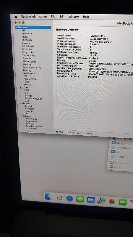 Apple MacBook pro 2019 core i9 15inch 5