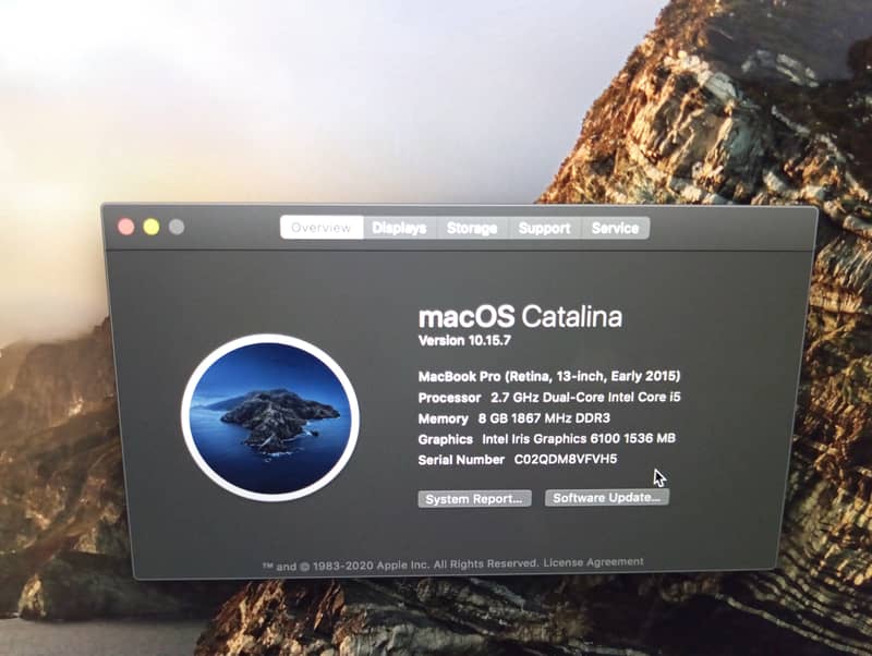 Macbook Pro 2015 8-256gb 6