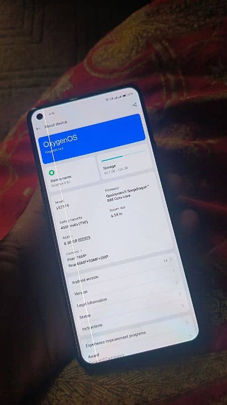 OnePlus 9 PTA Approved 8+8/128GB ( Whatsapp 03096058862 ) 6