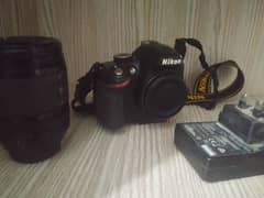 Nikon D3200 with 18-105 zooming lense