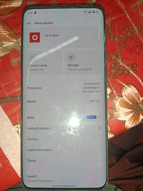 OnePlus 7 pro 8/256 PTA all ok 10/10 urgent sale 1