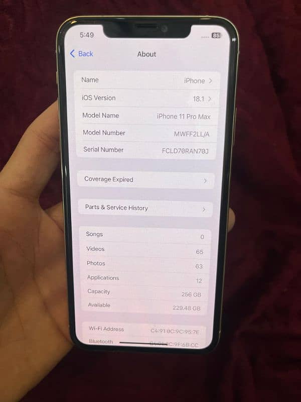 iphone 11 Pro Max 256gb (Non Pta) 8