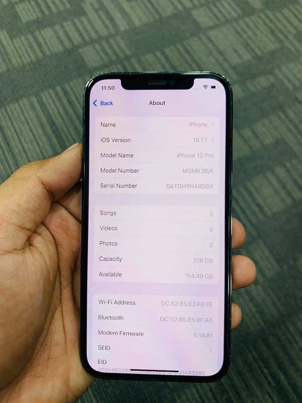 iphone 12 pro 128 GB PTA APPROVED 3