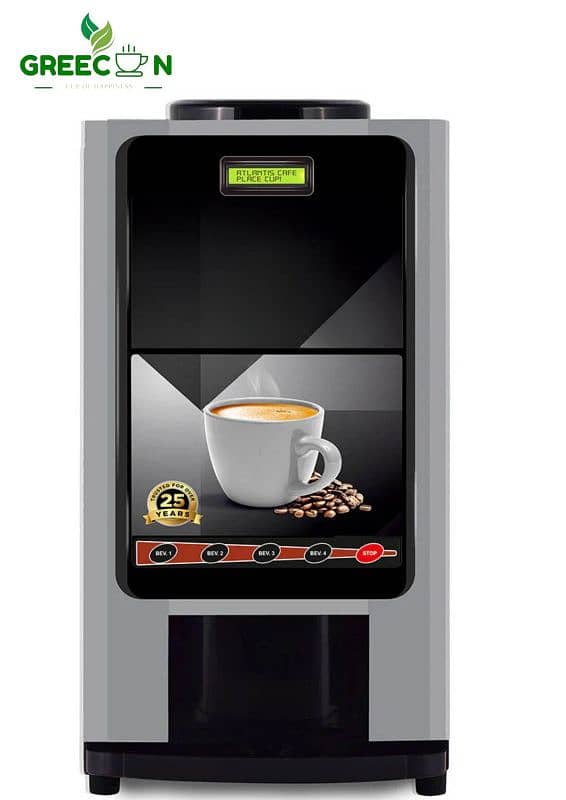 two three and four option automatic tea vending machine for office use 0