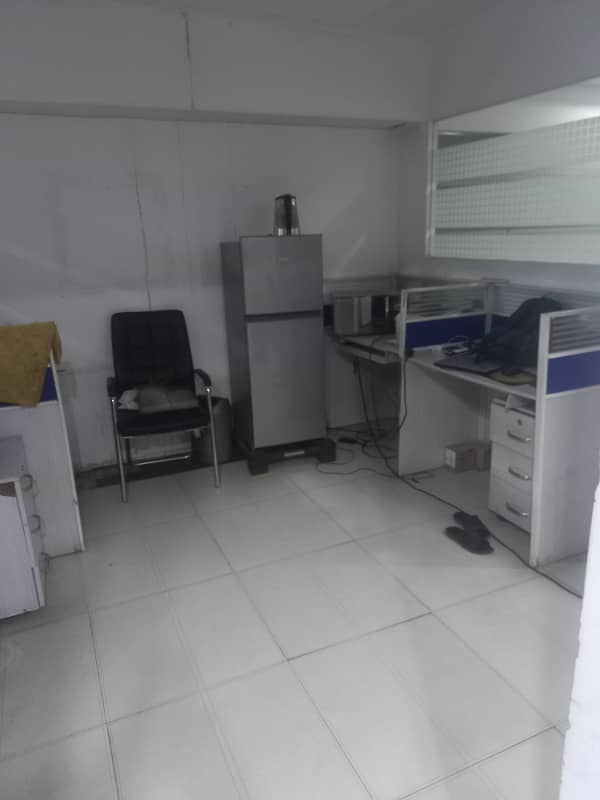 Blue area office 800 square feet fazle haq road vith partition 1