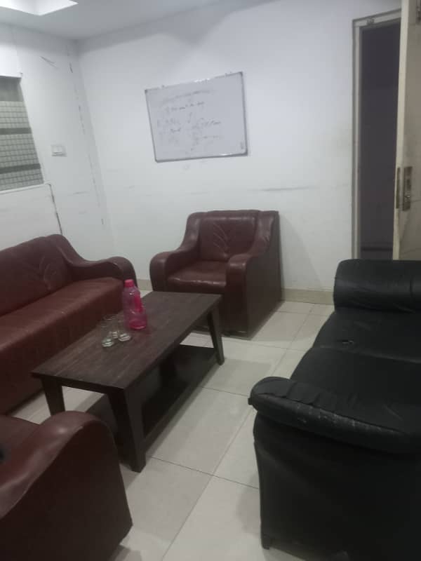 Blue area office 800 square feet fazle haq road vith partition 2