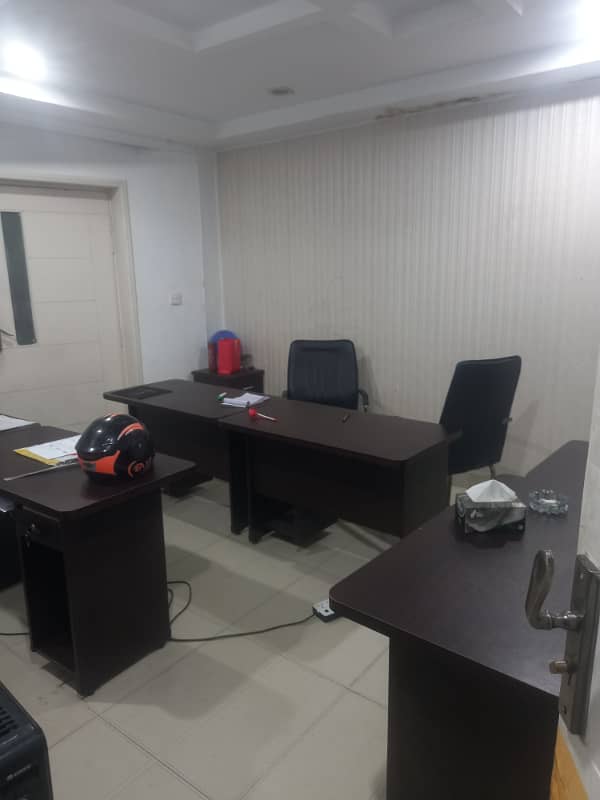 Blue area office 800 square feet fazle haq road vith partition 3