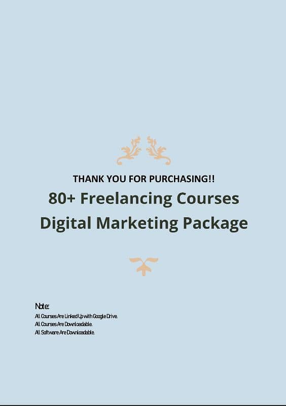 80+ Freelancing Courses Digital Marketing Package Golden opportunity 0