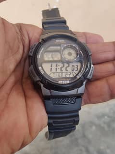 Casio 5Time Alarm, Dual Time, world time watch Model No AE-1000W sale