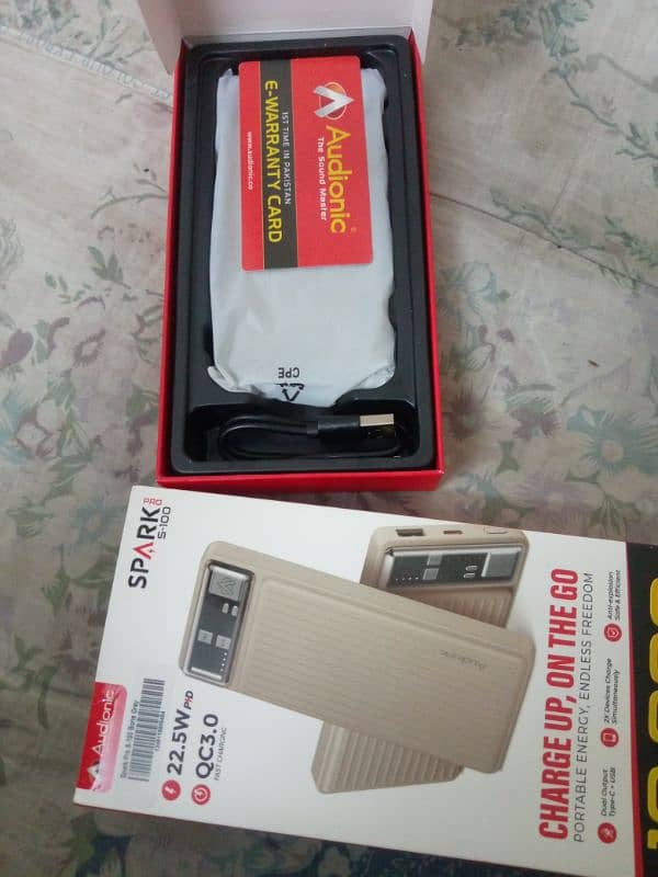 Audionic 10000 mAH power bank brand new box pack 5