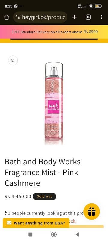 Bath and Body Works Mist  - 1