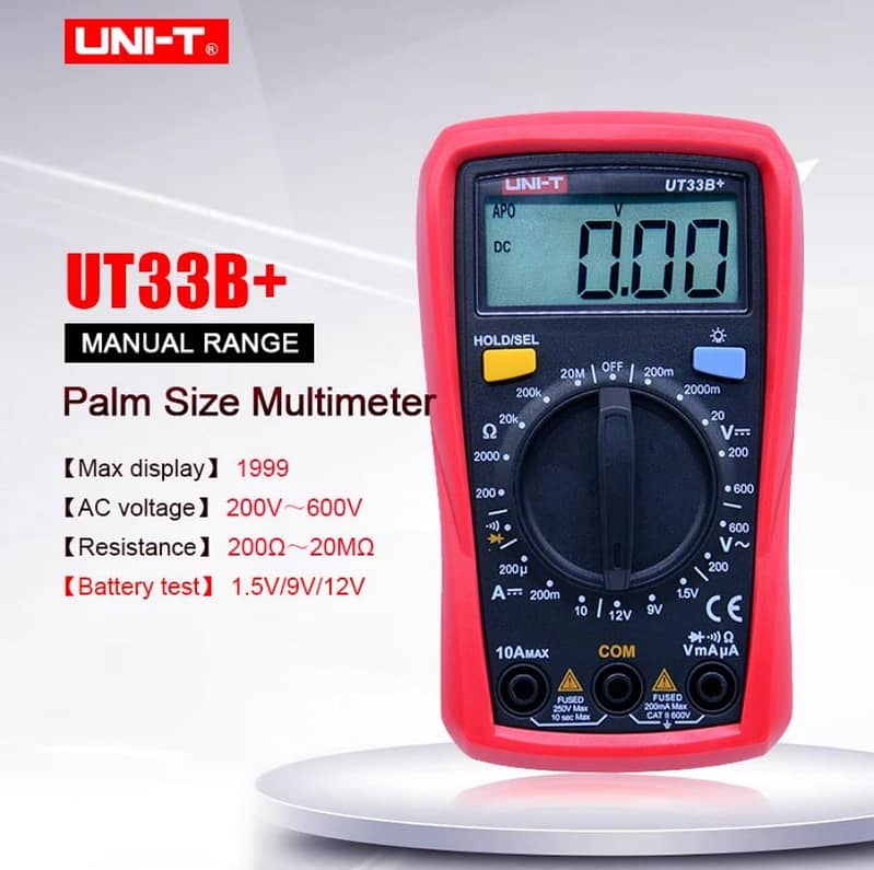 UNI-T UT33A+ Handheld Plam Size Auto Range Digital Multimeter 1