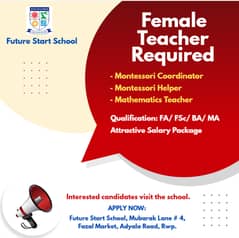 Female Teacher Required