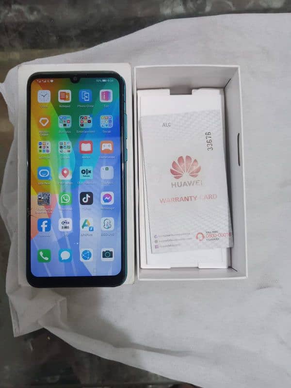 Huawei y6p 3/64 GB in Good condition complete box PTA officel Approved 15