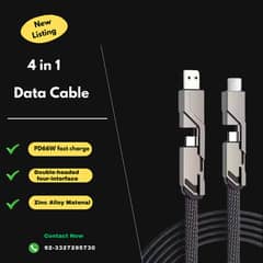 4-in-1 Multifunction 66W Lightning Fast Charging Data Cable